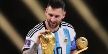 Lionel Messi en la final del mundial