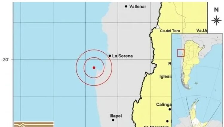 Fuerte sismo en Chile