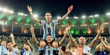 Fideo Di María jugó su último partido de eliminatorias