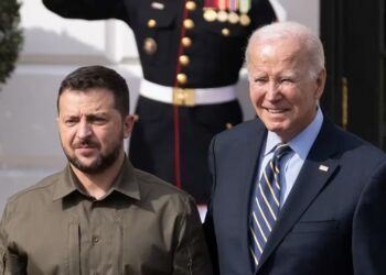 Joe Biden y Volodímir Zelensky