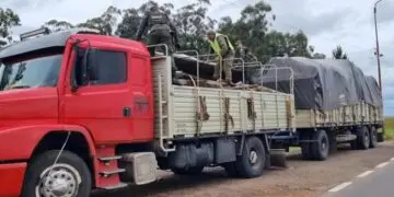 camion con metales en Corrientes