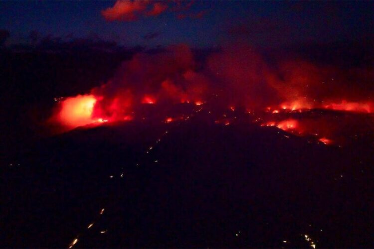 Incendio en el bolsón