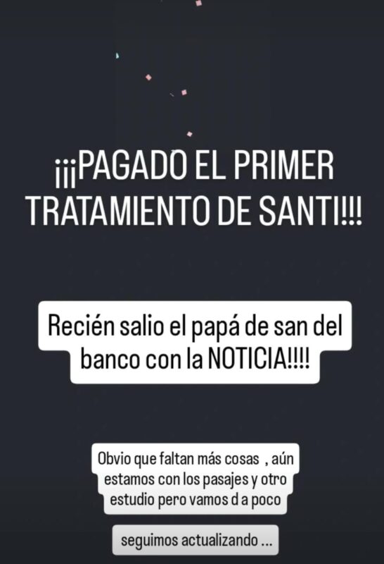 Mercado Pago: Liberaron los fondos y Santino podrá iniciar su tratamiento en Singapur 5 WhatsApp Image 2025 03 28 at 16.19.50 - 4