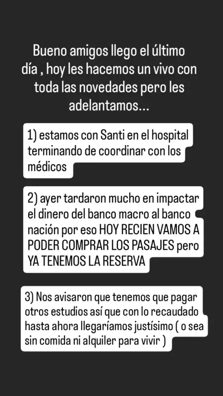 Todos por Santino: Piden liberar fondos para poder comprar los pasajes 5 santino 1 - 4