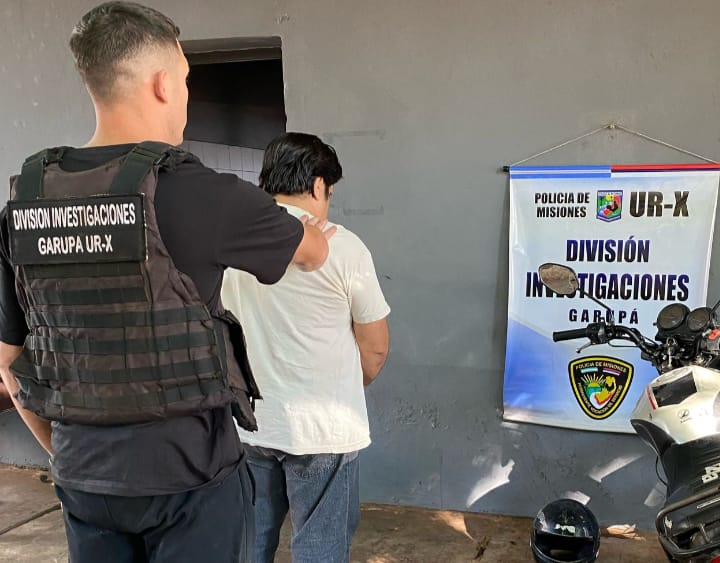 Detuvieron a un hombre en Garupá por apropiarse de una moto alquilada para UBER Detenido UBER - 2