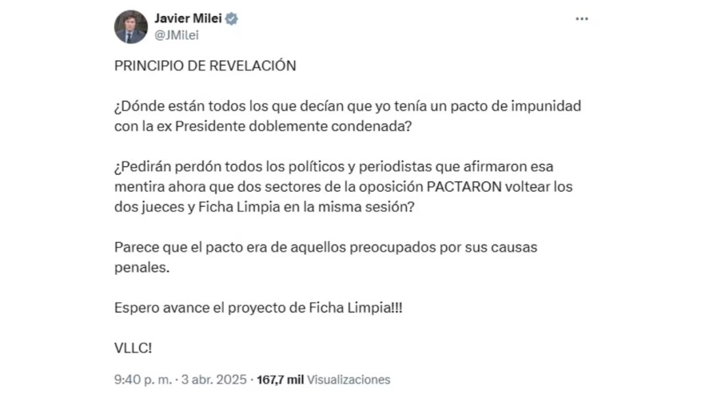 Milei comunicado - 5