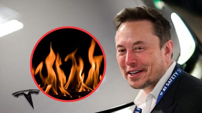 Investigan un incendio en un concesionario de Tesla en Roma elon musk - 1