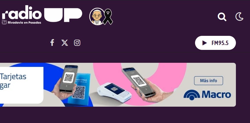 Radio Up actualizó su imagen en la web con más información las 24 horas 4 modo noche o dia - 3