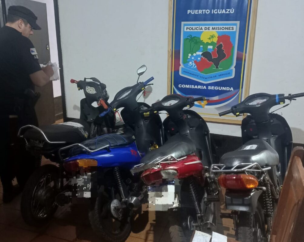Allanamientos y detenidos por picadas ilegales en Iguazú 3 motos picadas - 2