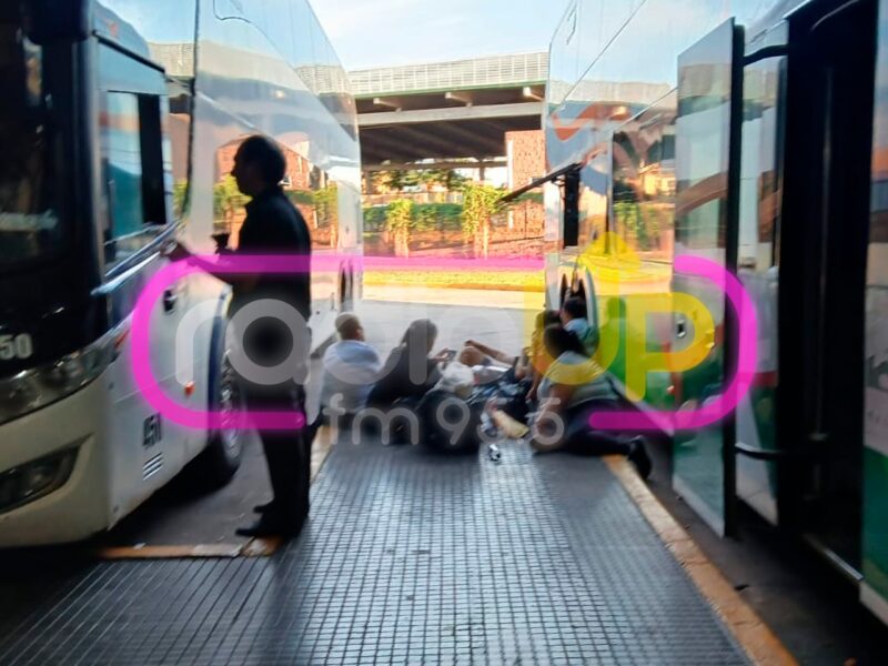 Gran movimiento en la terminal posadeña por 17 colectivos de tour de compras terminal 1 - 9