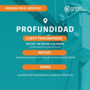 Anuncian cortes programados de energía en varias localidades de Misiones 10 494201594 1128025169360640 2674825122139045340 n - 9