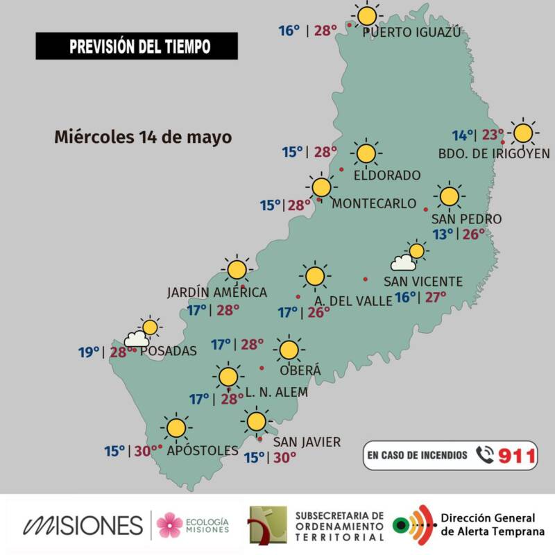 Misiones vivirá jornadas cálidas y soleadas hasta el viernes 3 496866092 1001689728802629 3935007735504209825 n - 2