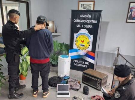 Ladrón con frondoso prontuario fue detenido en Oberá