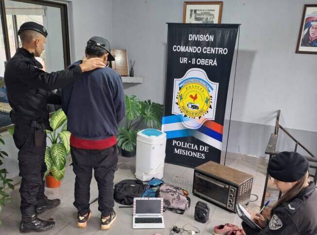 Ladrón con frondoso prontuario fue detenido en Oberá