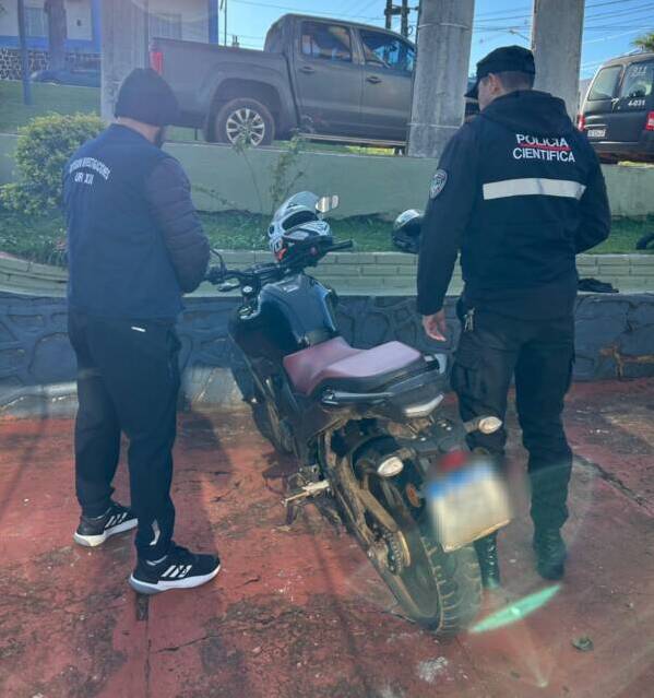 Moto robada a Brasil