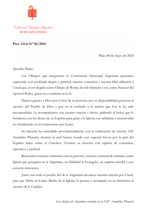 León XIV: “La elección del nuevo Papa León es un signo del cielo y continuidad del legado de Francisco” 5 Obispos CEA LEON XIV - 4