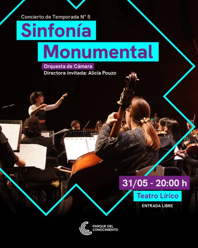 Alicia Pouzo dirigirá la Orquesta de Cámara en una noche de sinfonía monumental 3 Sinfonía monumental dirigida con Alicia Pouzo