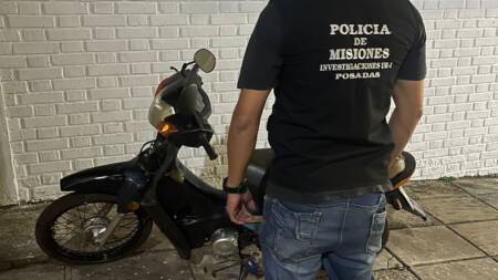 Robó una moto durante el temporal del domingo, lo delataron las cámaras y lo detuvo el GAP moto