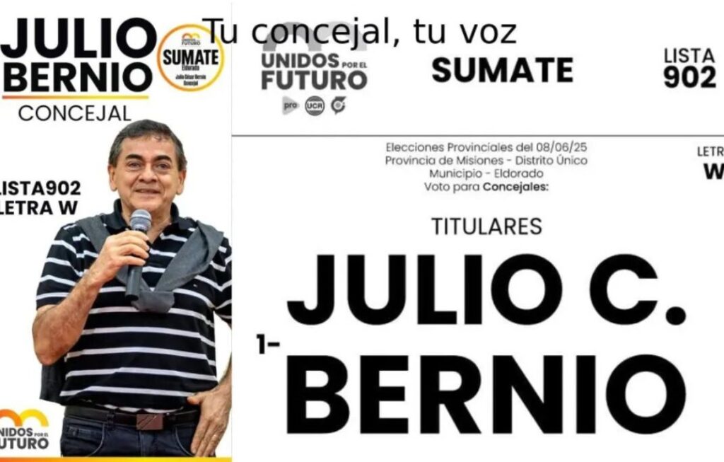 La UCR Misiones no tomó medidas con Julio Bernio a una semana de "enterarse" de la denuncia por abuso Julio Bernio