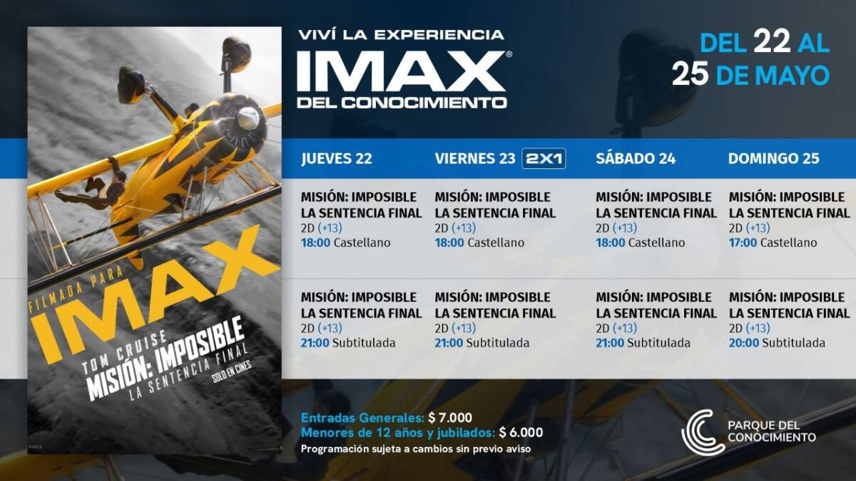 Tom Cruise regresa al IMAX con la octava maravilla de Misión Imposible 3 cartelera imposible - 2