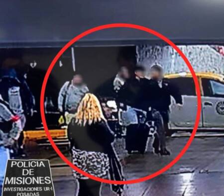 Los sospechosos del robo al Casino Club de Posadas captados por las cámaras de seguridad
