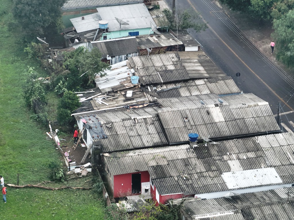 Micro explosión atmosférica en San Miguel do Oeste