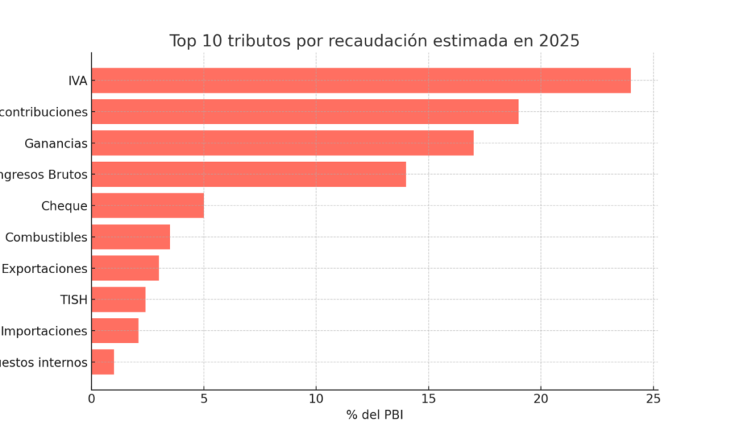 Argentina tiene 155 tributos: el peso impositivo que enfrentan los ciudadanos en 2025 2 top 10 impuestos en Argentina