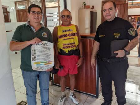 A los 77 años, Hugo Soto recorre a pie más de 800 kilómetros desde Garuhapé hasta Pueblo Libertador hugo soto - 3