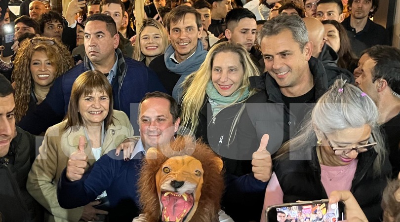 Karina Milei, Martín Menem y Patricia Bullrich nacionalizaron la campaña de Misiones y llegaron a apoyar a Diego Hartfield en Posadas