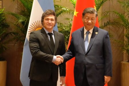 Javier Milei y Xi Jinping de China
