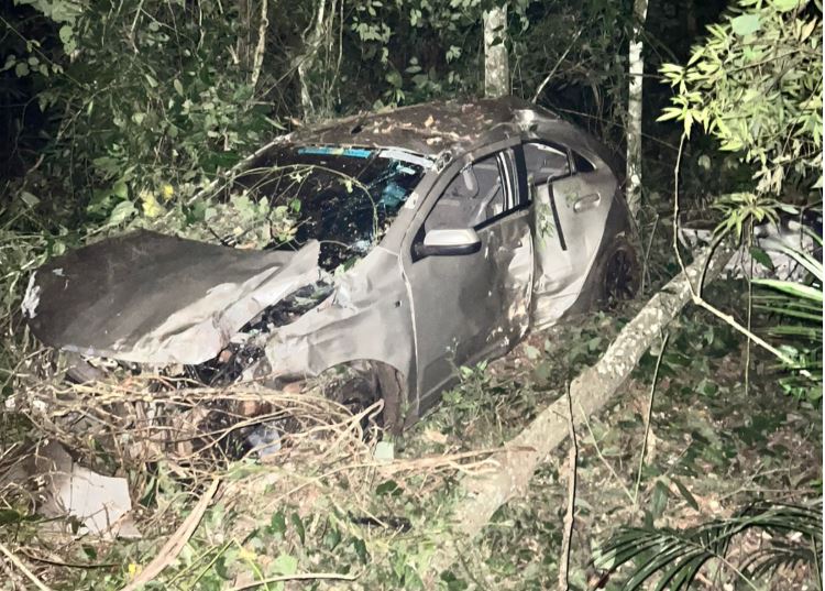 No respetó el límite de velocidad y terminó en el monte del Parque Nacional Iguazú iguazú