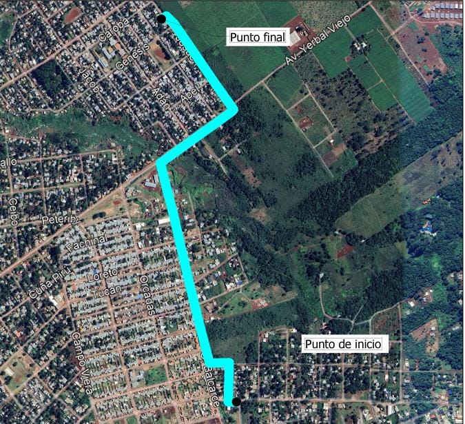 Concluyeron las obras del nexo hidráulico de agua para barrios de Oberá 1 Trazado troncal de obras encaradas por IPRODHA en Oberá
