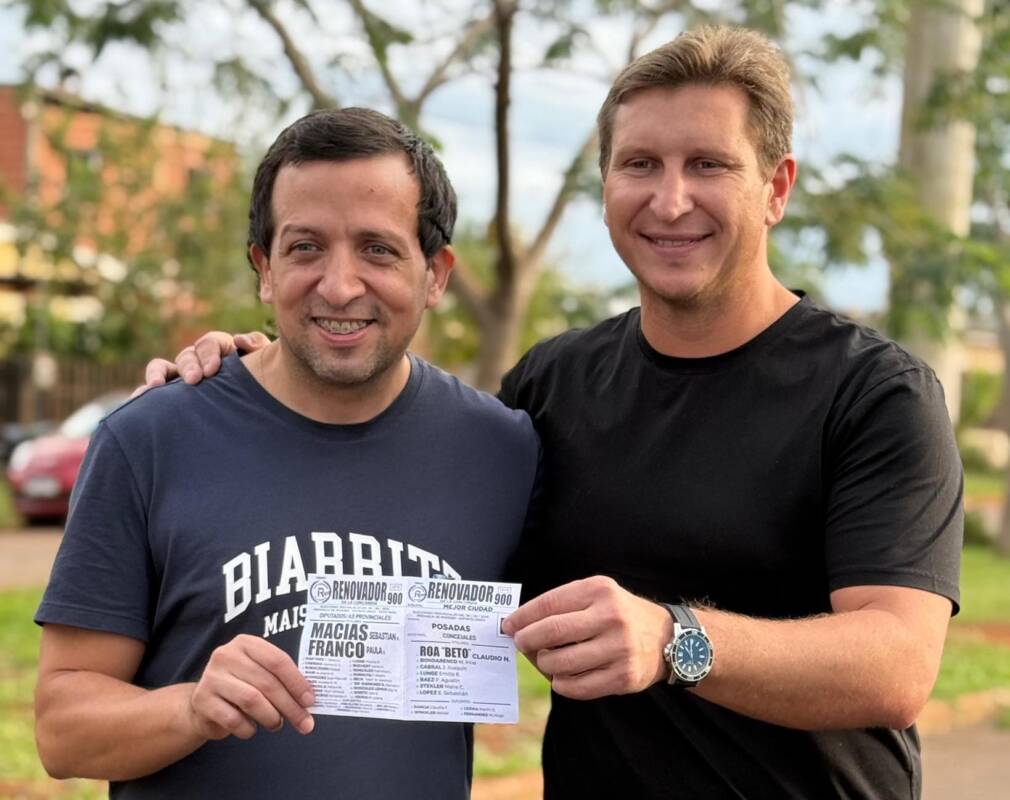 Claudio "Beto" Roa: “El 8 de junio se vota gestión, no peleas nacionales” 4 Claudio Roa y Sebastián Macias, primer candidato a diputado provincial de la renovación