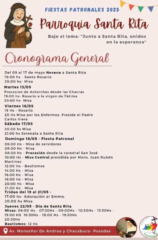 La parroquia Santa Rita se prepara para vivir con fervor sus fiestas patronales 6 santa rita - 5
