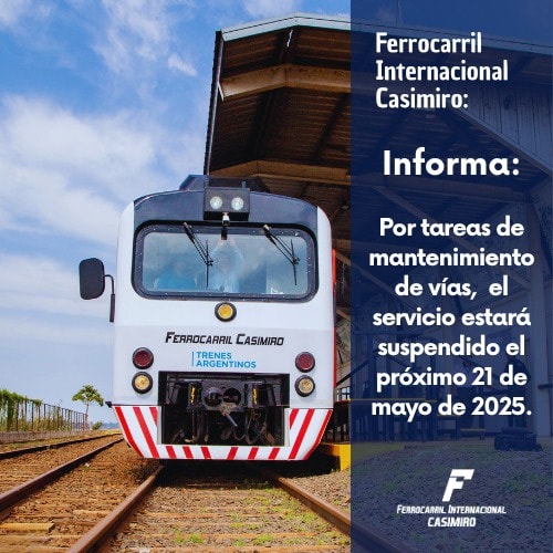 Mañana 21 de mayo no habrá tren entre Posadas y Encarnación 3 tren 21 mayo - 2