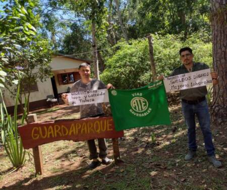 Guardaparques de Misiones reclaman salario digno ATE Guardaparques - 3