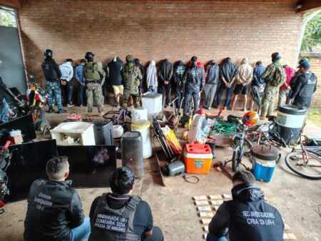 Megaoperativo en Posadas: desbarataron bunker narco y detuvieron a 15 personas Bunker