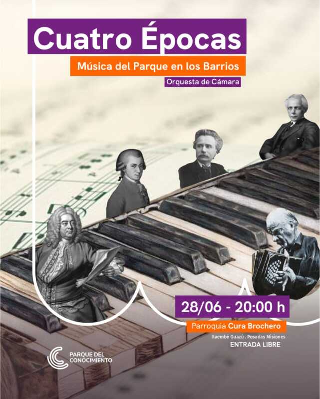 La Orquesta de Cámara se presenta en Itaembé Guazú 4 El concierto será el sábado 28 de junio a las 20 horas en la parroquia Santo Cura Brochero, ubicada en Itaembé Guazú