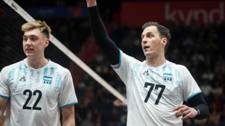 Perdió la selección de voley argentina