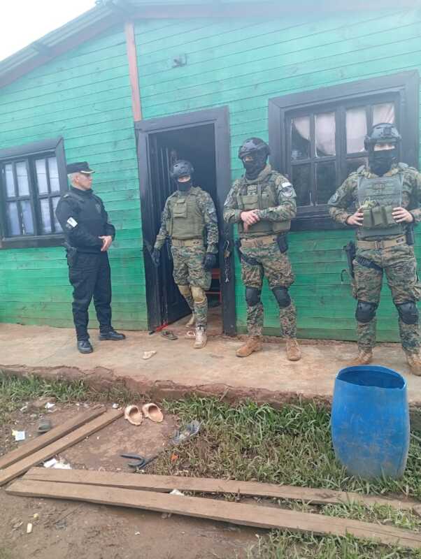 Cayó “El Patrón” y secuaces en allanamientos en Garupá