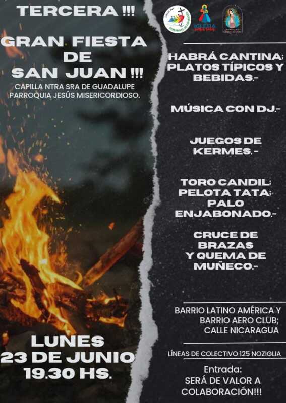 San Juan: una fiesta de fe, fuego y comunidad en Posadas 3 Se viene la tercera edición de la fiesta de San Juan en barrio latinoamérica