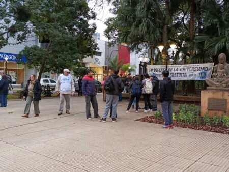 Universidades en crisis: jornada de lucha y visibilización en Posadas por el financiamiento educativo Posadas