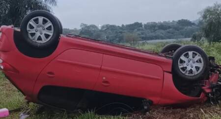 Mañana accidentada en Posadas: triple choque en microcentro y vuelco en acceso oeste Posadas