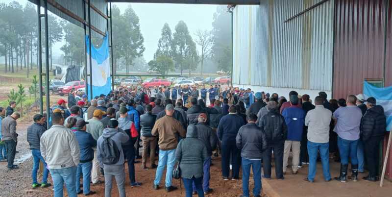 Cristian Castro: “Los productores ya no creen en la desregulación, piden un Instituto Misionero de la Yerba Mate” asamblea Castro