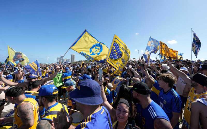 banderazo Boca en EEUU - 2