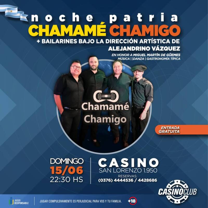 Vení con papá y festeja su día en el fin de semana largo en el Casino Club 9 casino club junio 1 - 8