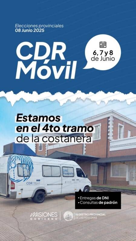 El Registro de las Personas despliega operativos móviles para entrega de DNI y consulta de padrón 6 cdr movil 1 - 5