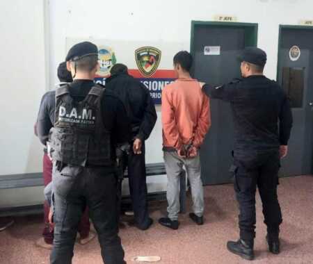 Misiones: detenciones por asalto en Posadas y operativos por vehículos robados detenidos misiones A 3 2 - 6