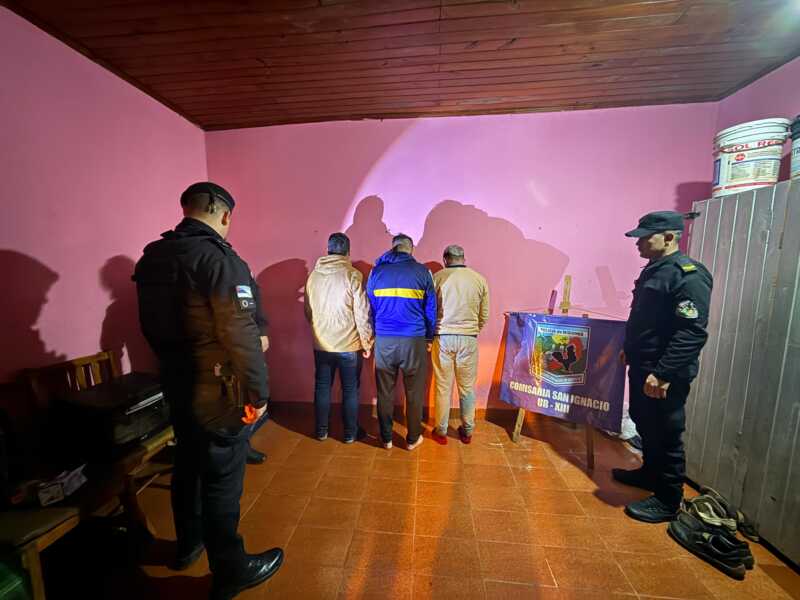 San Ignacio: capturaron a tres prófugos con frondosos antecedentes, uno era buscado por abuso sexual San Ignacio