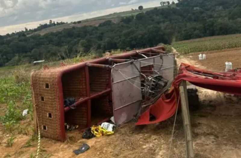 La caída del globo provocó una muerte en Brasil